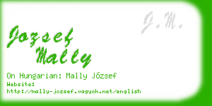jozsef mally business card